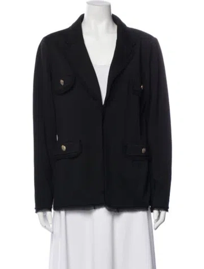 Pre-owned St John Wool Blazer In Blue