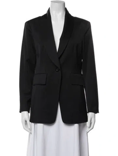Pre-owned St John Wool Blazer In Blue