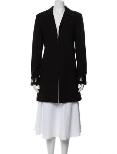 Pre-owned St John Wool Blazer In Brown