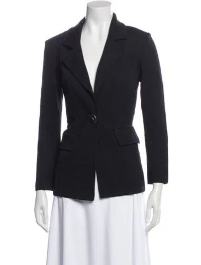 Pre-owned St John Wool Blazer In Gray