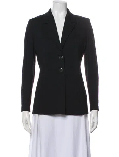 Pre-owned St John Wool Blazer In Gray