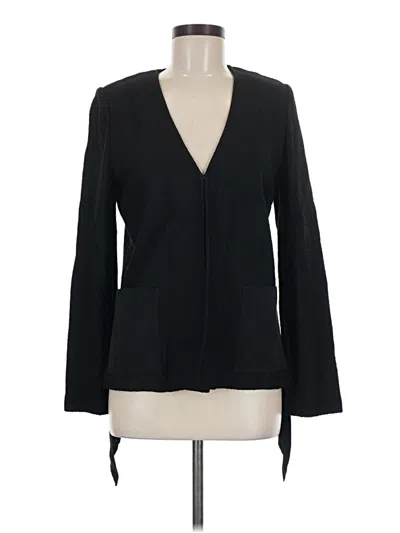 Pre-owned St John Wool Blazer Jacket In Black