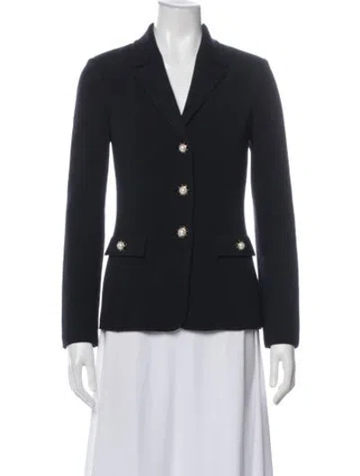 Pre-owned St John Wool Blazer In Multi