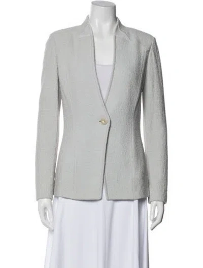 Pre-owned St John Wool Blazer In Neutral