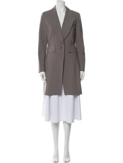Pre-owned St John Wool Blazer In Neutral