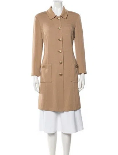 Pre-owned St John Wool Blazer In Neutrals
