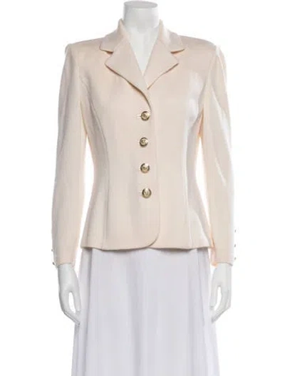 Pre-owned St John Wool Blazer In Neutrals
