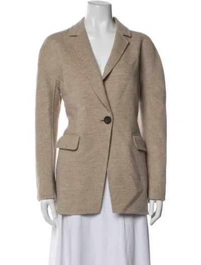 Pre-owned St John Wool Blazer W/ Tags In Neutral