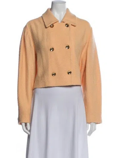 Pre-owned St John Wool Blazer W/ Tags In Orange