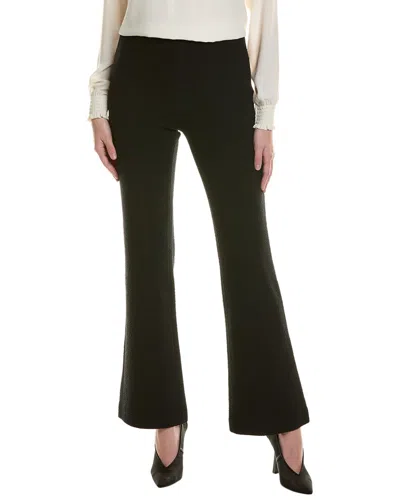 St John ‘diana' Flat Front Pressed Crease Straight Leg Pants In Black