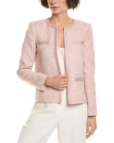 ST JOHN WOOL-BLEND TWEED JACKET