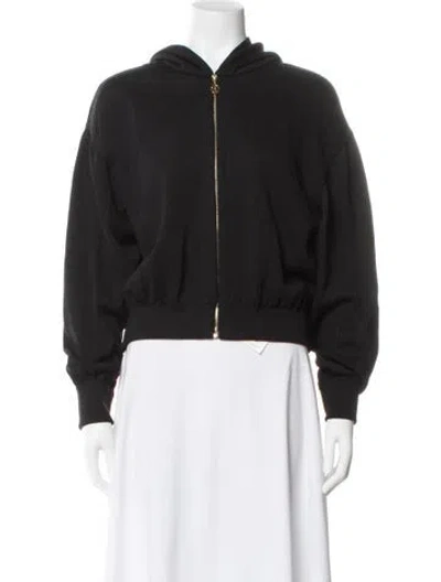 Pre-owned St John Wool Bomber Jacket In Gray