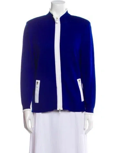 Pre-owned St John Wool Bomber Jacket In Multi