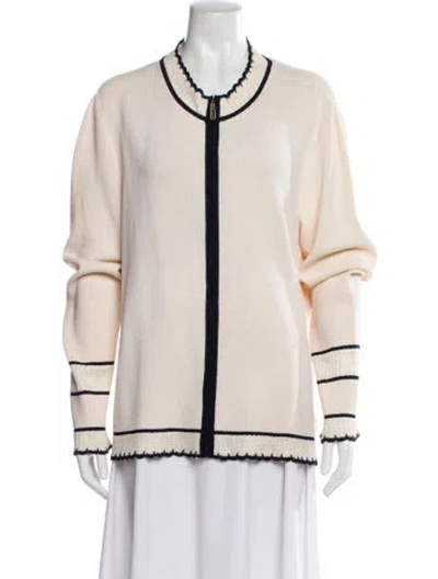Pre-owned St John Wool Bomber Jacket In Neutral