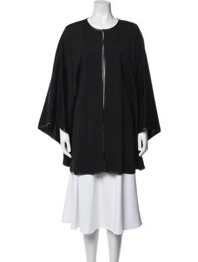 Pre-owned St John Wool Cape W/ Tags In Black