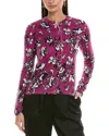 St John St. John Wool Cardigan In Multi