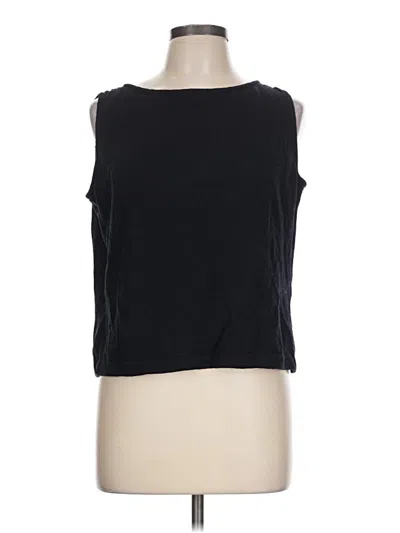 Pre-owned St John Wool Cardigan Sweater In Black