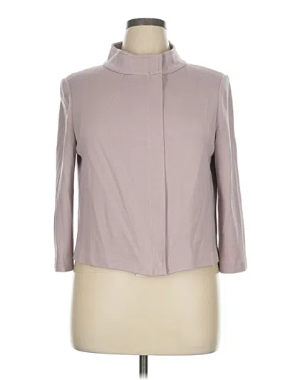 Pre-owned St John Wool Cardigan Sweater In Gray