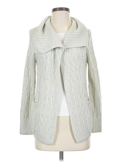 Pre-owned St John Wool Cardigan Sweater In Gray