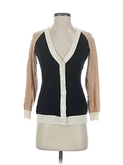 Pre-owned St John Wool Cardigan Sweater In Tan