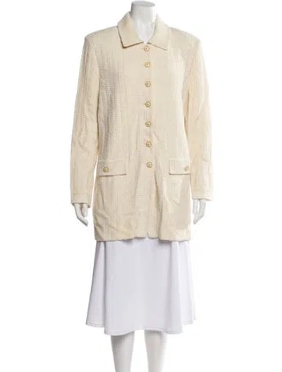 Pre-owned St John Wool Coat In Brown