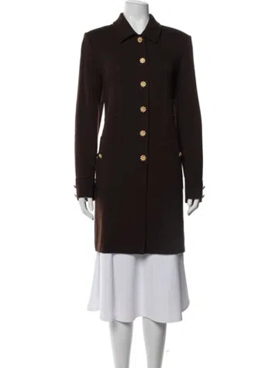 Pre-owned St John Wool Coat In Brown