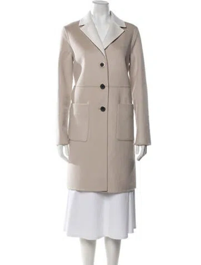 Pre-owned St John Wool Coat In Grey