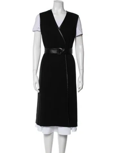 Pre-owned St John Wool Coat In Multi