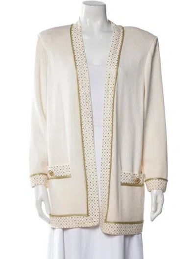 Pre-owned St John Wool Coat In Neutral