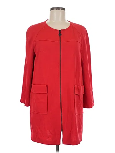 St John Wool Coat In Red
