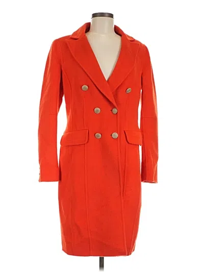 Pre-owned St John Wool Coat In Red