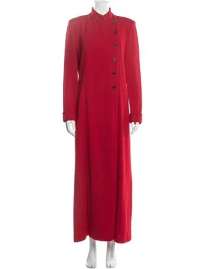 Pre-owned St John Wool Coat W/ Tags In Red