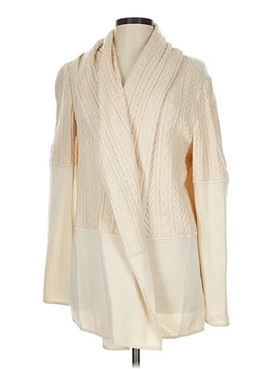 Pre-owned St John Wool Coat In White