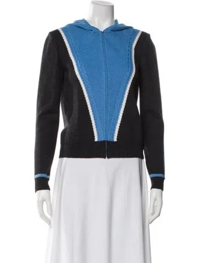 Pre-owned St John Wool Colorblock Pattern Sweater In Multi