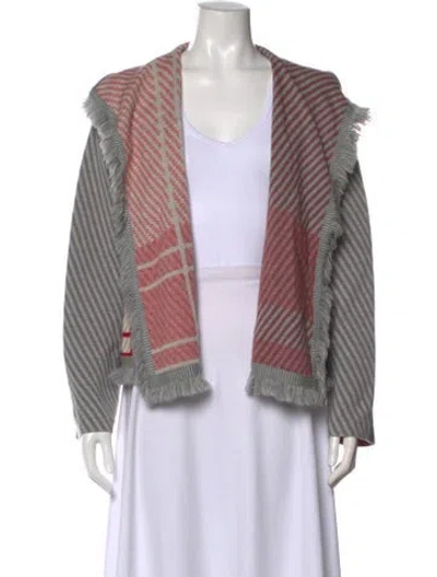 Pre-owned St John Wool Colorblock Pattern Sweater In Multi
