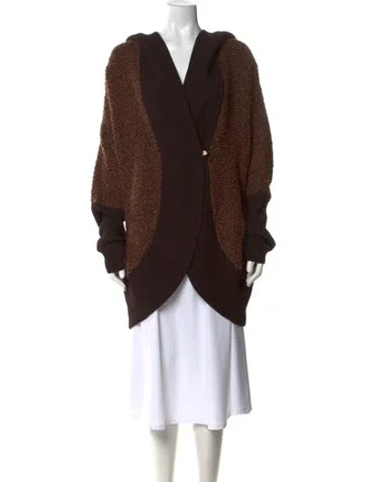 Pre-owned St John Wool Colorblock Pattern Sweater In Neutral