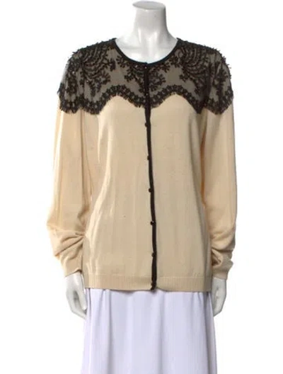 Pre-owned St John Wool Crew Neck Sweater