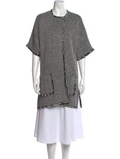 Pre-owned St John Wool Crew Neck Sweater In Black