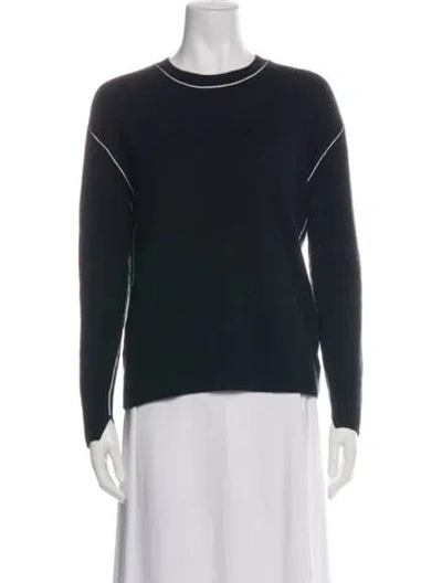 Pre-owned St John Wool Crew Neck Sweater In Black