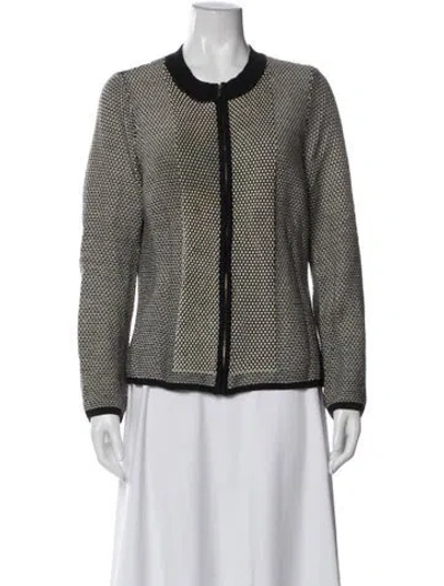 Pre-owned St John Wool Crew Neck Sweater In Multi