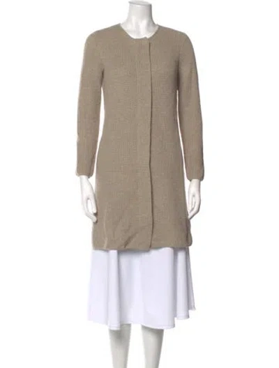 Pre-owned St John Wool Crew Neck Sweater In Neutral