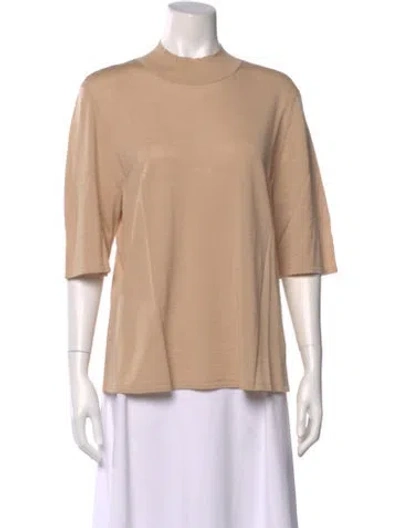 Pre-owned St John Wool Crew Neck Sweater In Neutral