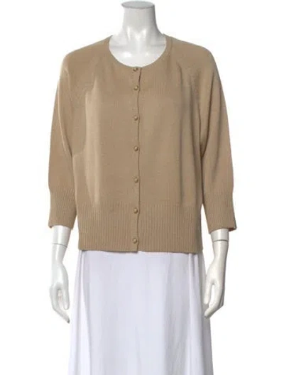 Pre-owned St John Wool Crew Neck Sweater In Neutrals