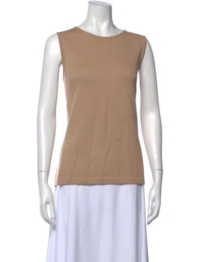 Pre-owned St John Wool Crew Neck Sweater In Neutrals
