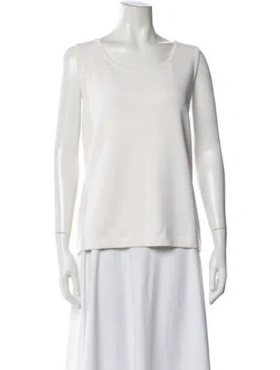 Pre-owned St John Wool Crew Neck Sweater In Neutrals