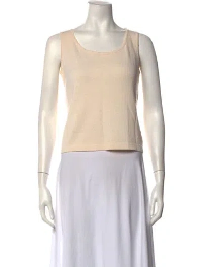 Pre-owned St John Wool Crew Neck Sweater In Neutrals
