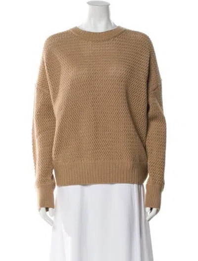 Pre-owned St John Wool Crew Neck Sweater W/ Tags In Neutral