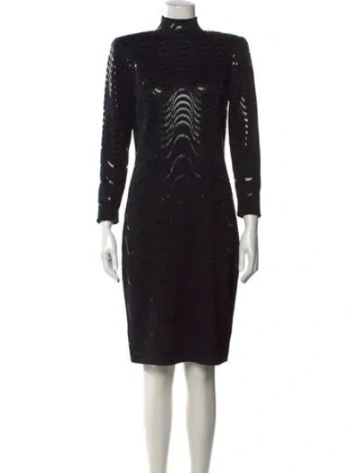 Pre-owned St John Wool Dress In Multi