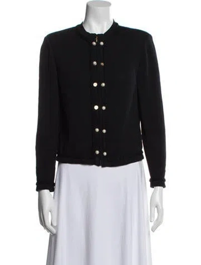 Pre-owned St John Wool Evening Jacket In Black