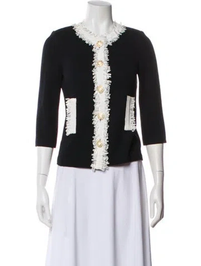 Pre-owned St John Wool Evening Jacket In Black